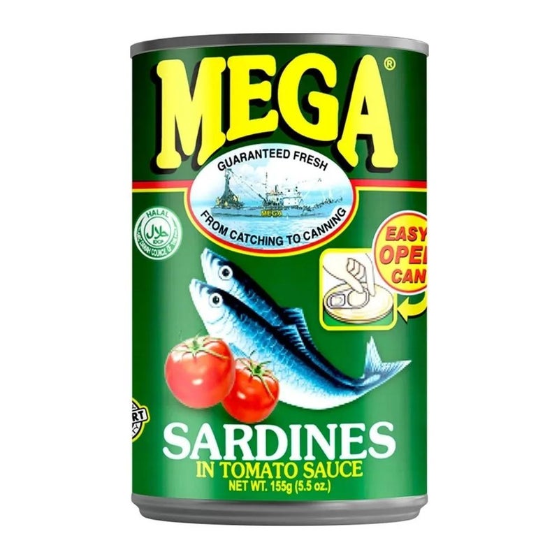 Mega Canned Sardines In Tomato Sauce- 3X155gms